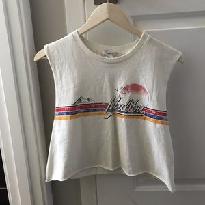 White Crop Top | Forever 21 | Beach Shirt